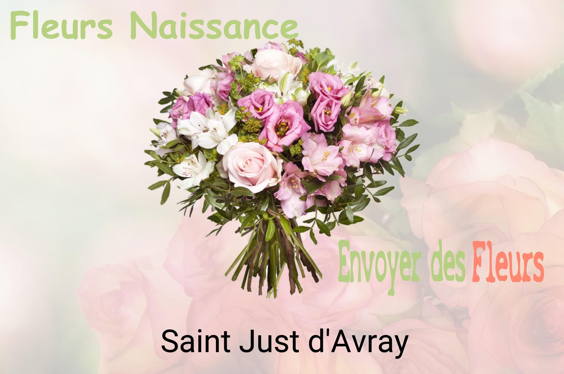 Bouquet de fleurs de naissance livré à Saint-Just-d'Avray
