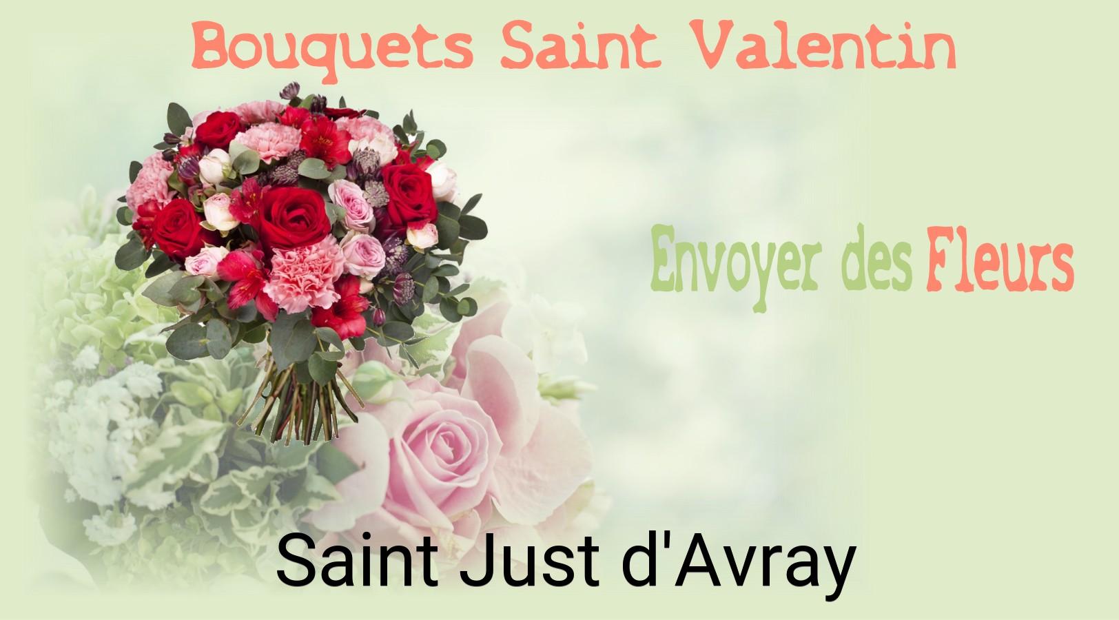 Roses de Saint-Valentin livrées à Saint-Just-d'Avray